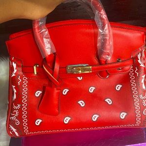Bandana Red Handbag